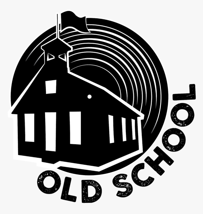 Old School Logo Final-black - Illustration, HD Png Download