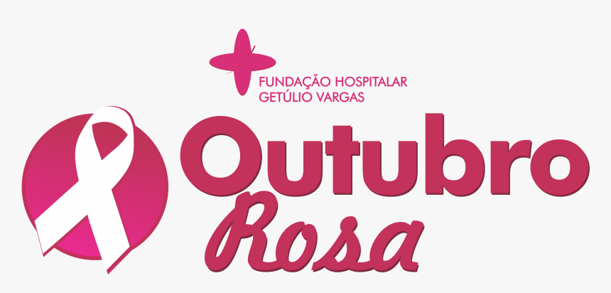 Logo Outubro Rosa - Graphic Design, HD Png Download