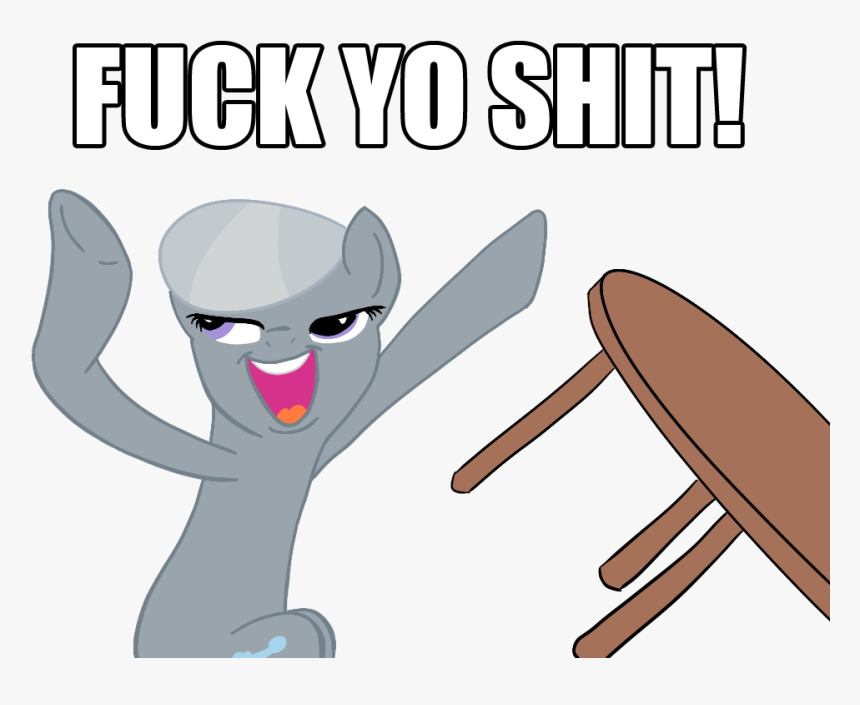 Transparent Flip Off Png - Mlp Fuck This Shit, Png Download