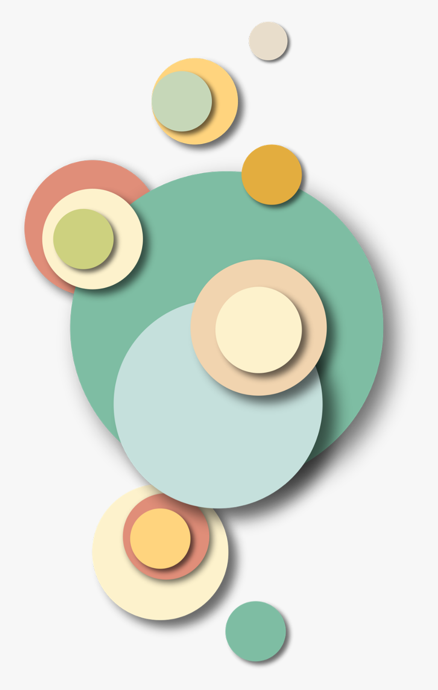#circles #shapes #geometric #bubbles #retro #easter - Circle, HD Png Download