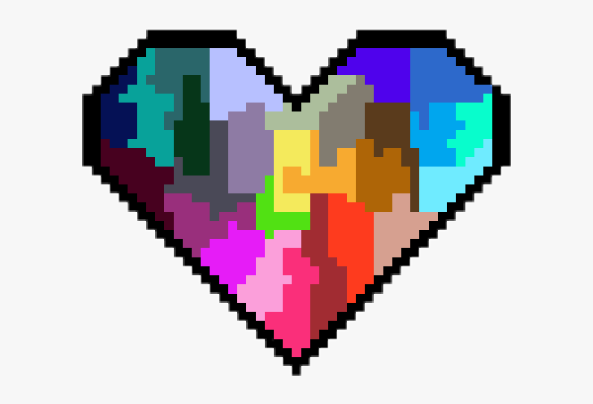 #heart #pixelated #pixelart #freetouse - Easy Apple Pixel Art, HD Png Download