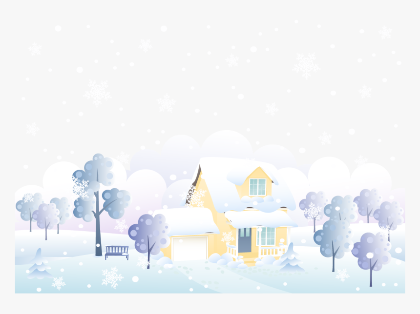 Cartoon Snow Winter House Cartoon Snow Png, Transparent Png