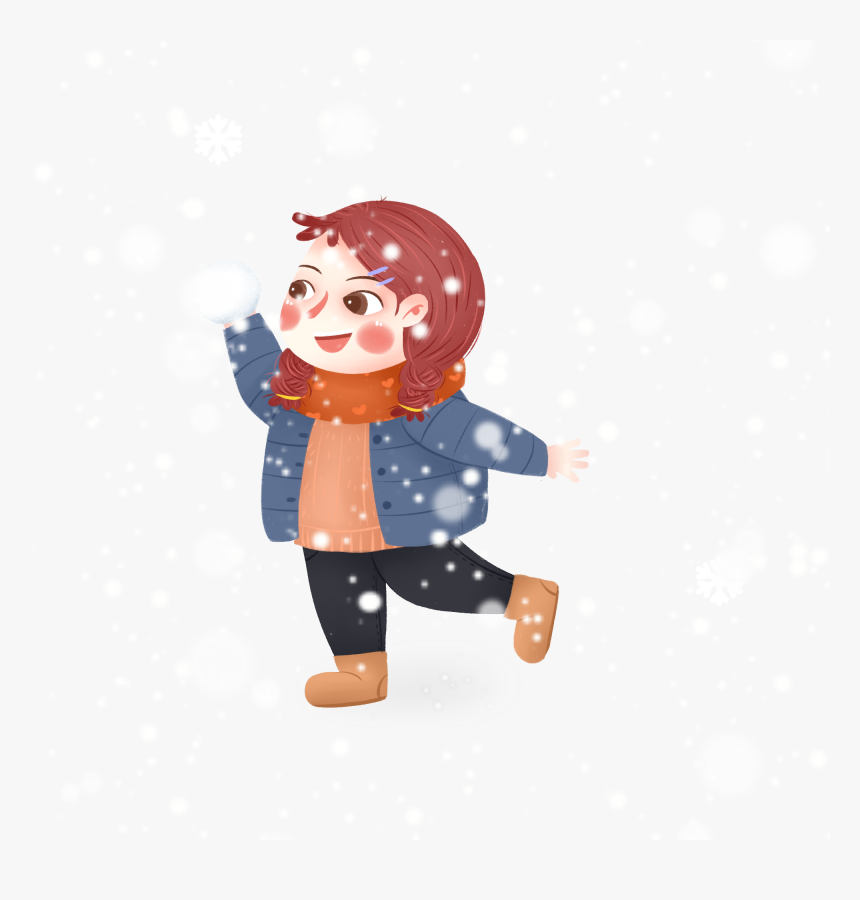 Hand Painted Fresh Winter Heavy Snow Png And Psd - Cartoon, Transparent Png
