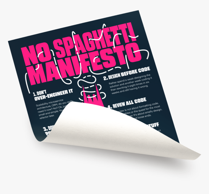 No Spaghetti Manifesto Poster - Flyer, HD Png Download