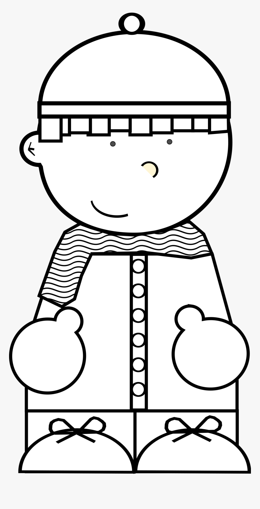 Cartoon Snow Kid - Cartoon, HD Png Download