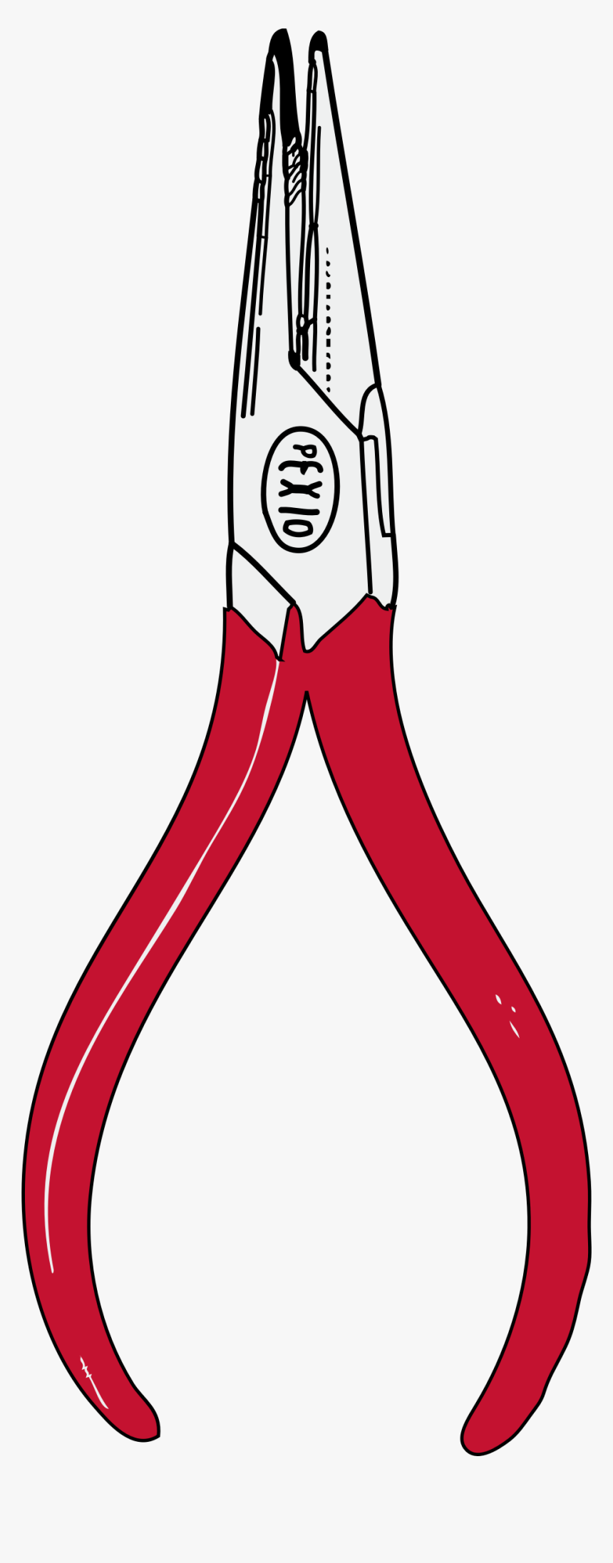 Needlenose Pliers Clip Arts - Needle Nose Plier Clipart, HD Png Download