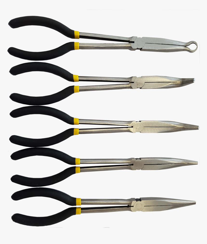 5 Pc Long Nose Pliers Set , Png Download - Knife, Transparent Png