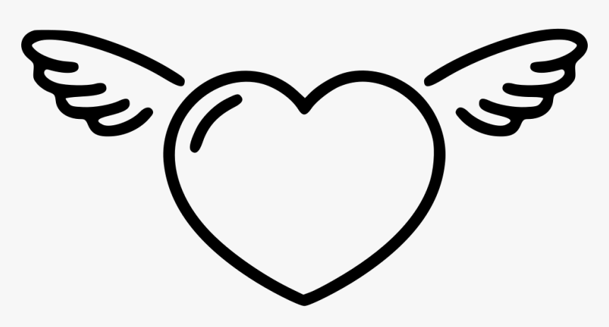 Wings - Love Heart Particles Png, Transparent Png