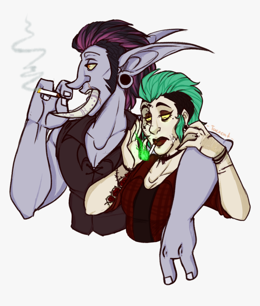 Artists On Tumblr World Of Warcraft Forsaken Troll - Cartoon, HD Png Download