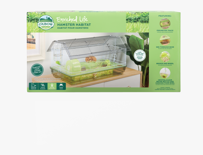 Transparent Hamster Wheel Png - Enriched Life Hamster Habitat, Png Download