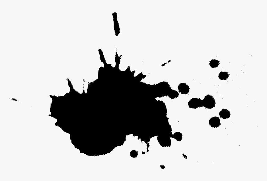 Black Paint Splatter Png - Black Paint Splatter Free, Transparent Png