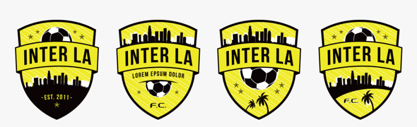 Template Crest Variations For Inter La Soccer - Emblem, HD Png Download