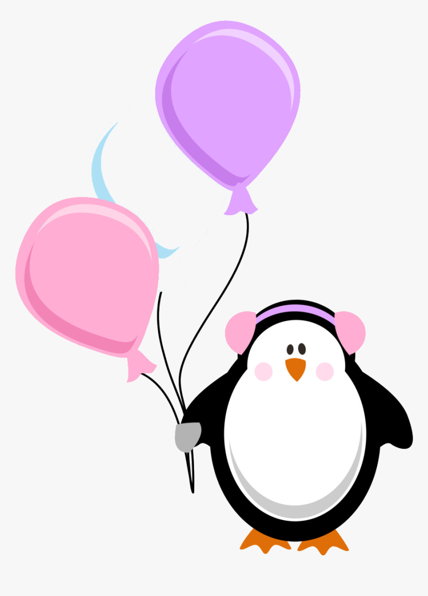 Winter Party Birthday Background Clipart Balloon Transparent - Winter Happy Birthday Clipart, HD Png Download