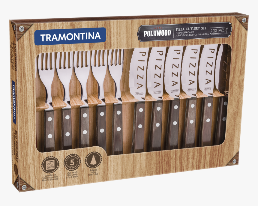 Polywood Pizza Set - Talheres De Pizza Tramontina, HD Png Download