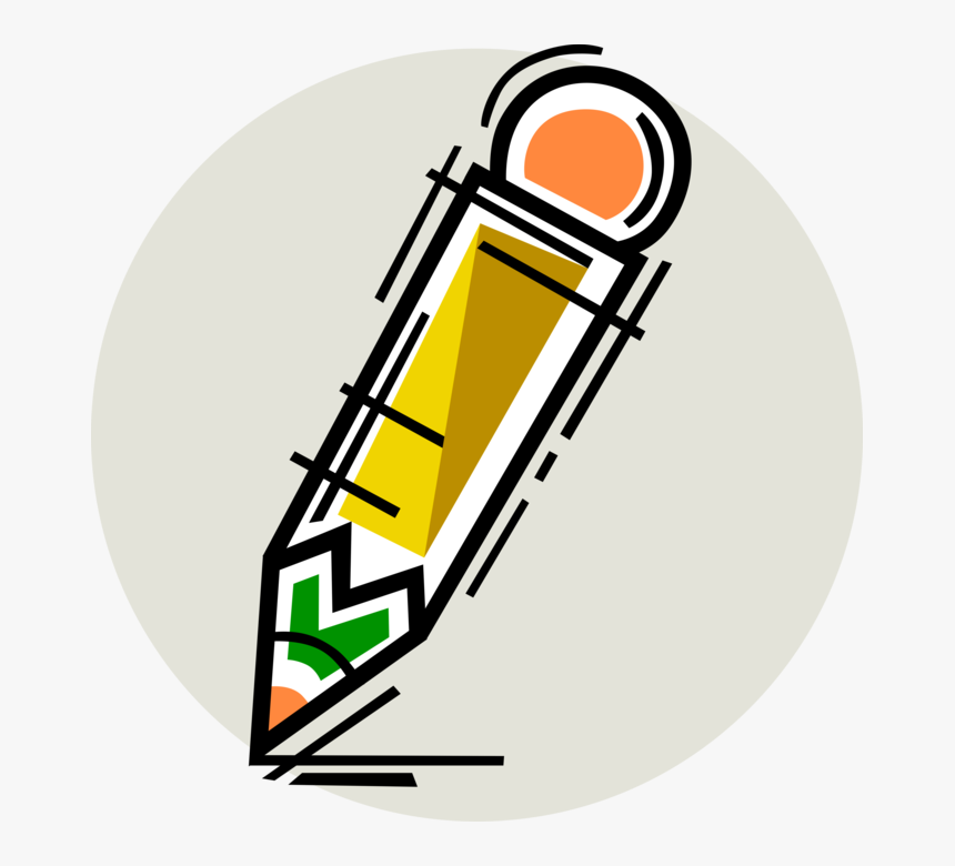 Vector Illustration Of Graphite Pencil Writing Or Drawing, HD Png Download