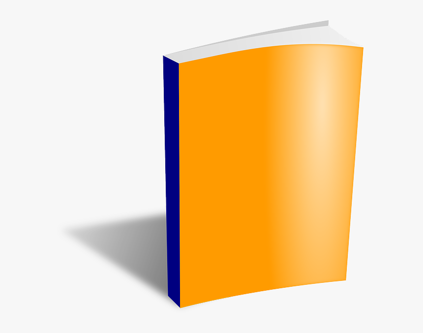 Orange Pencil Clipart, Vector Clip Art Online, Royalty - Blank Cover Book Png, Transparent Png