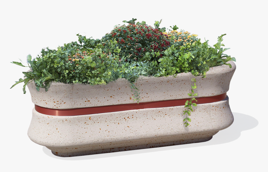 Concrete Oval Planter Model Geban For Urban Furniture, HD Png Download
