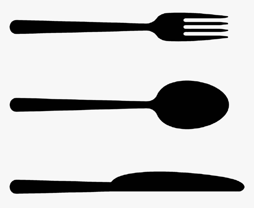 Cubiertos - Black And White Spoon In Png, Transparent Png