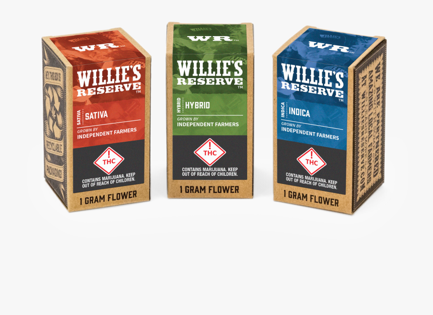 Flower 1g Kraft Box Co - Willie's Reserve Super Fruit, HD Png Download