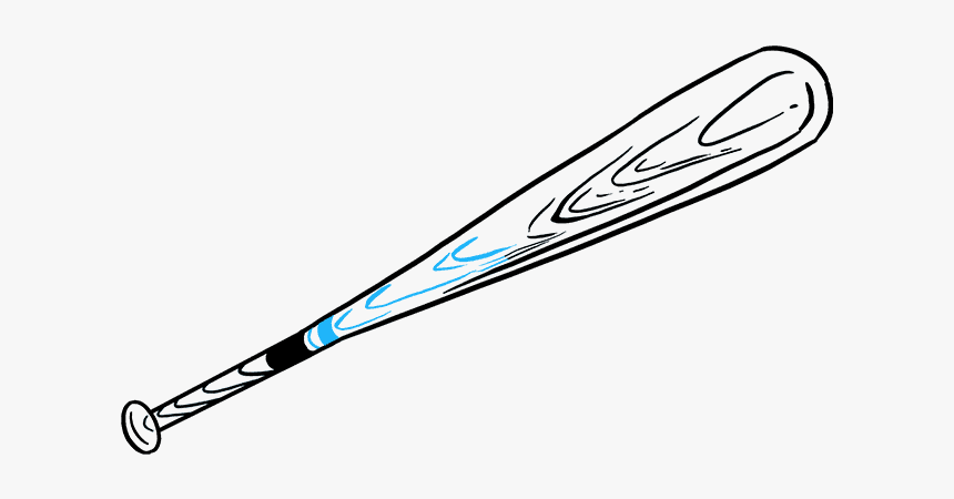 How To Draw Baseball Bat - Small Baseball Bat Black, HD Png Download