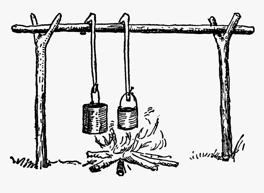 Drawing Camp Fire, HD Png Download