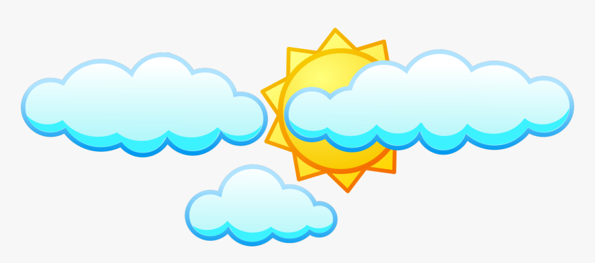 Cloud Sunlight Computer Icons Sky - Clouds And Sun Clipart, HD Png Download