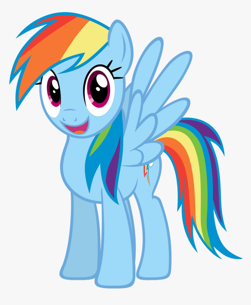 Rainbow Dash Little Pony Characters, HD Png Download
