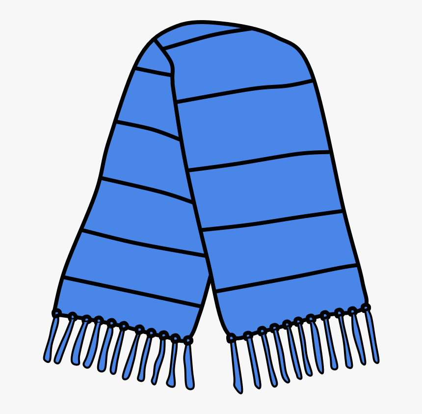 Scarf, Fringe, Sky Blue, Clipart , Png Download - Fringe Clip Art, Transparent Png