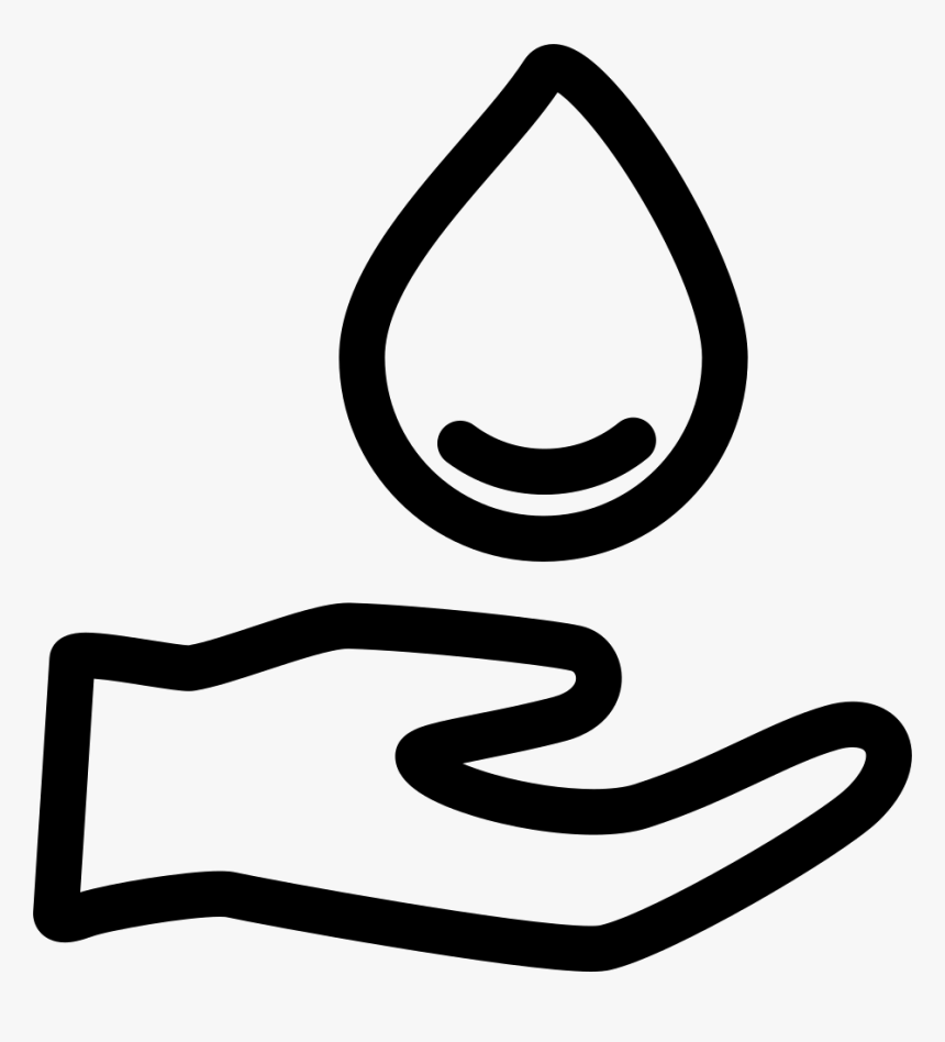 Hand And Drop Of Water Comments - Portable Network Graphics, HD Png Download