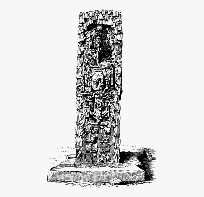 Transparent Totem Poles Clipart - Monochrome, HD Png Download