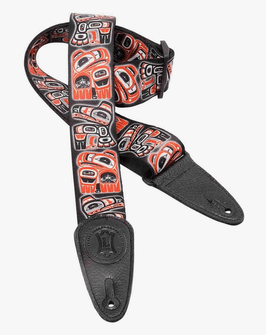 Levy S 2 Inch Strap- Haida Totem Pole Design - Guitar Strap Totem, HD Png Download