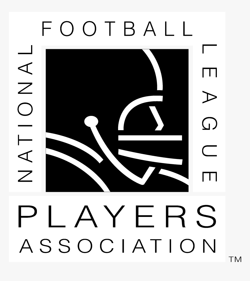 Nfl Players Association Logo Black And White - Calligraphy, HD Png Download