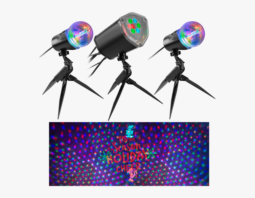 Mickey And Friends Lightsyncâ„¢ Led Projectionâ„¢ Spotlights - Gemmy, HD Png Download