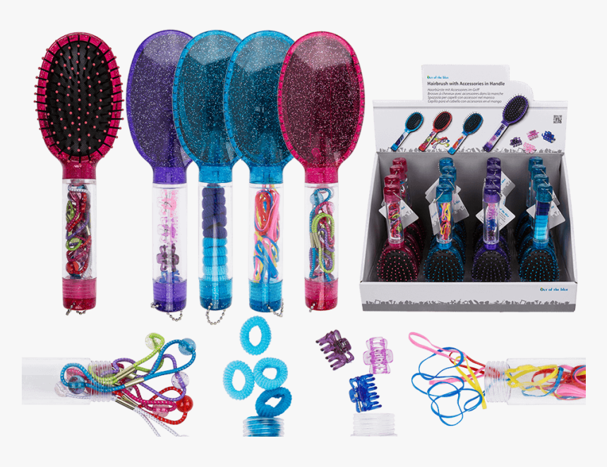 Hair Brush With Accessories, HD Png Download