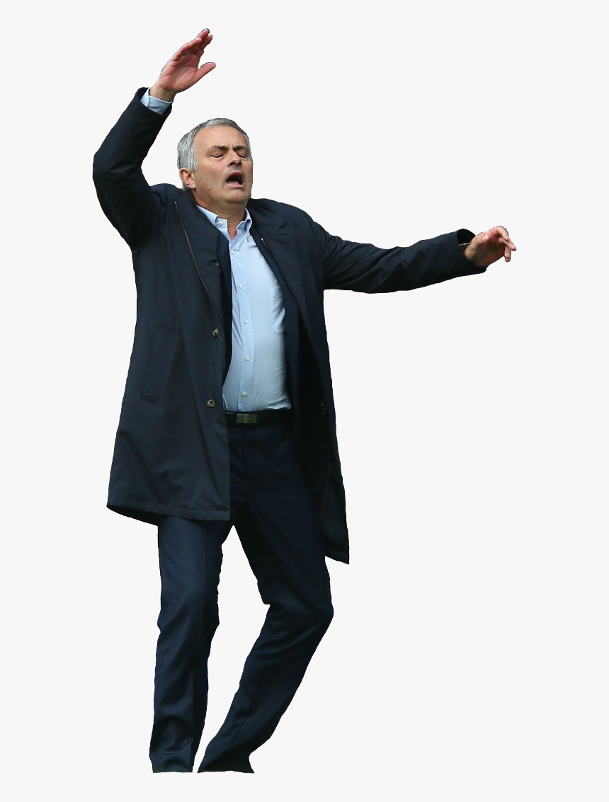 Transparent Png Man Arms Up - Jose Mourinho No Background, Png Download