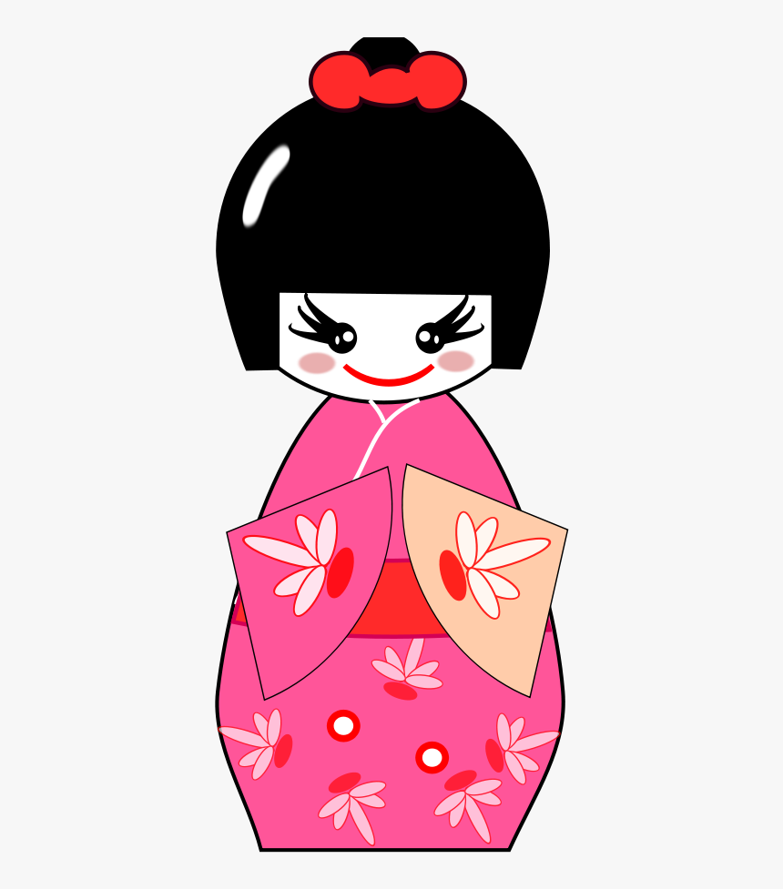 Geisha Clipart - Japanese Clipart Png, Transparent Png