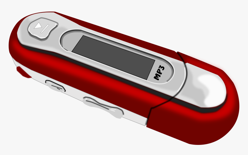 A Red Old Style Mp3 Player Clip Arts - Old Small Mp3 Player, HD Png Download
