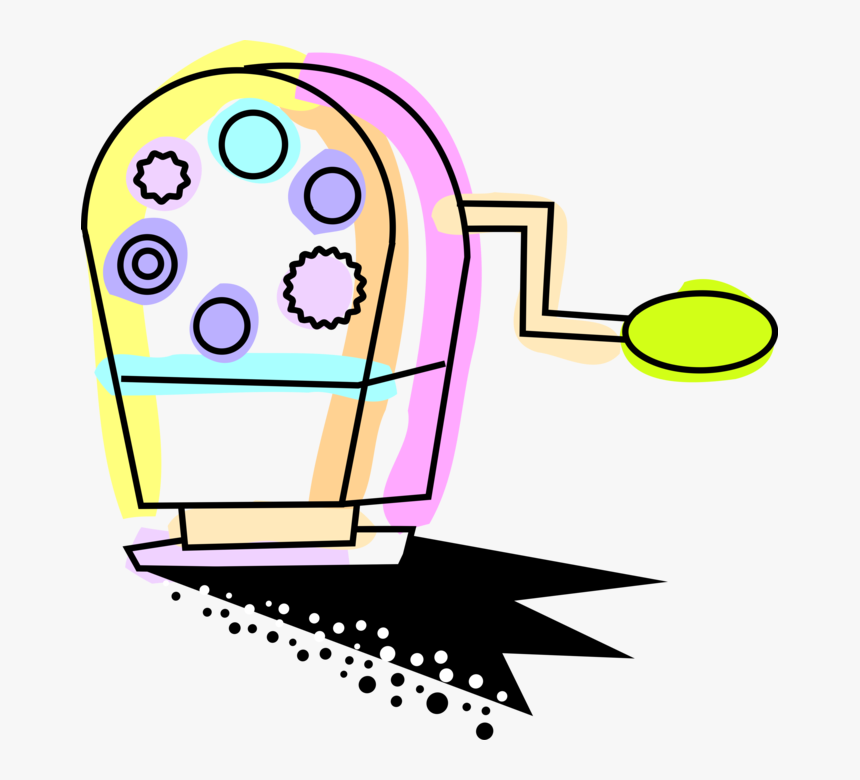 Vector Illustration Of Writing Instrument Pencil Sharpener, HD Png Download