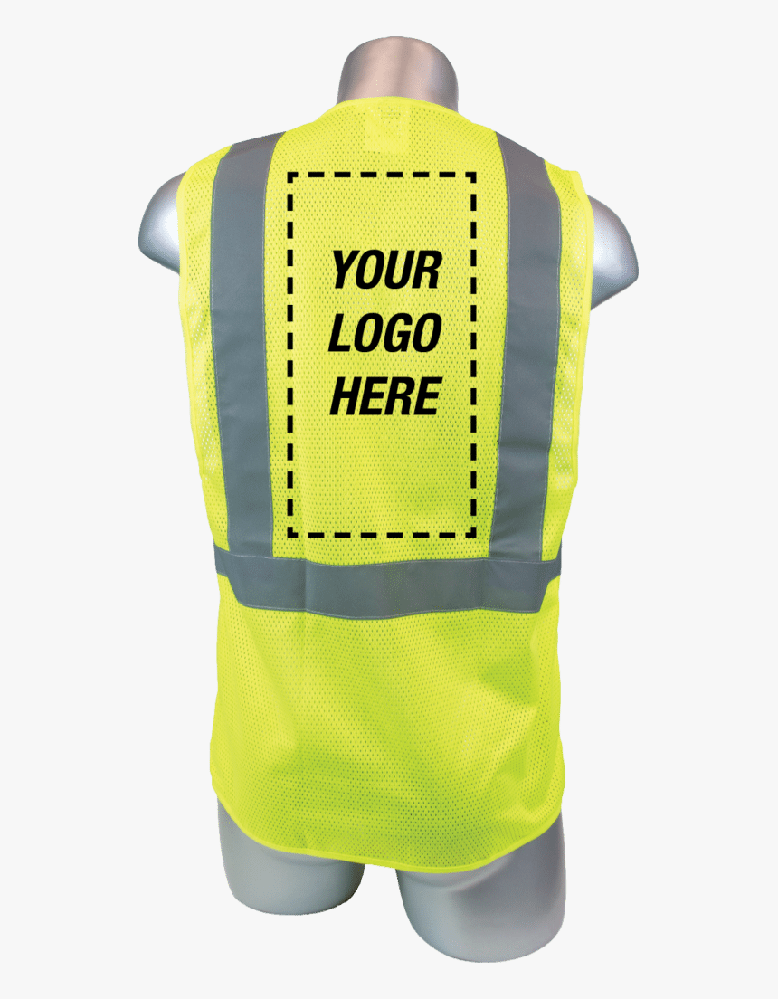 Custom Printed High Visibility Yellow Field Vest - Vest, HD Png Download