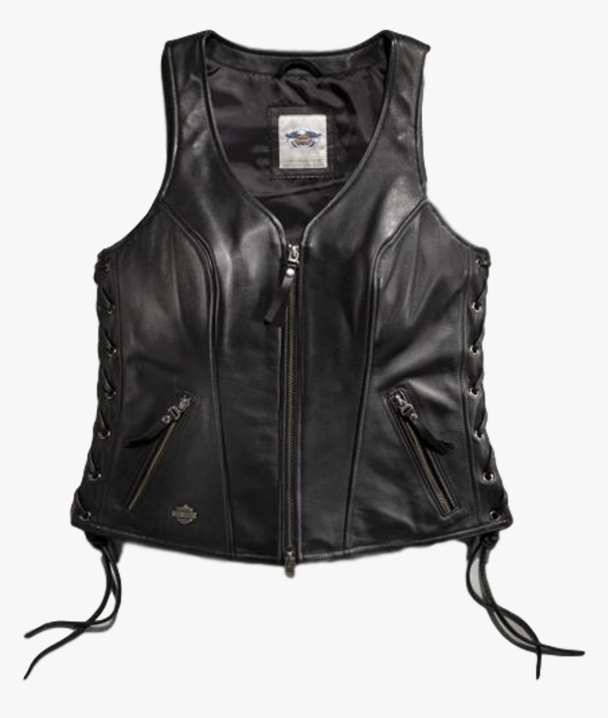 H-d Women S Avenue Leather Vest - Waistcoat, HD Png Download