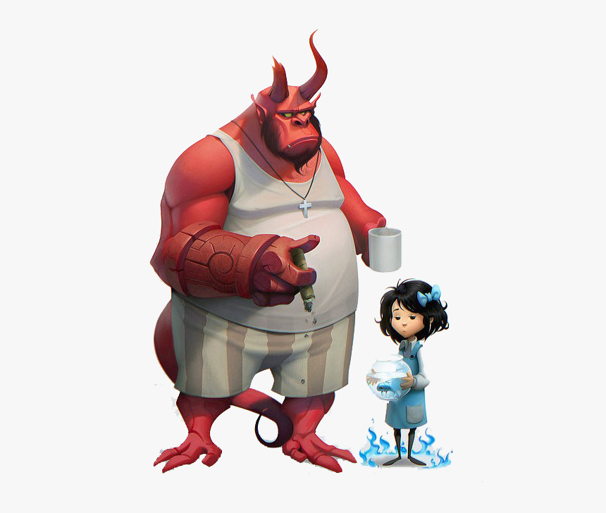Clipart Royalty Free Library Liz Sherman Illustration - Hellboy And Liz Fanart, HD Png Download