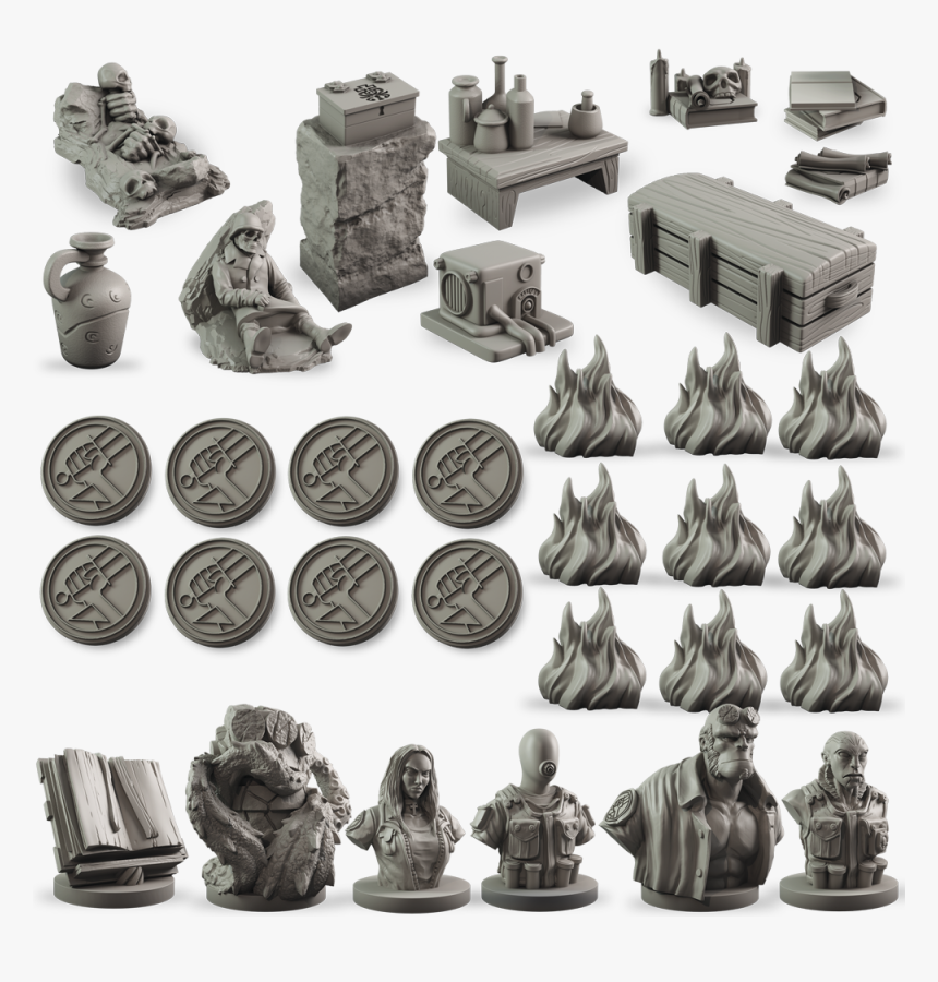 Hellboy The Board Game Counter Upgrade Set, HD Png Download