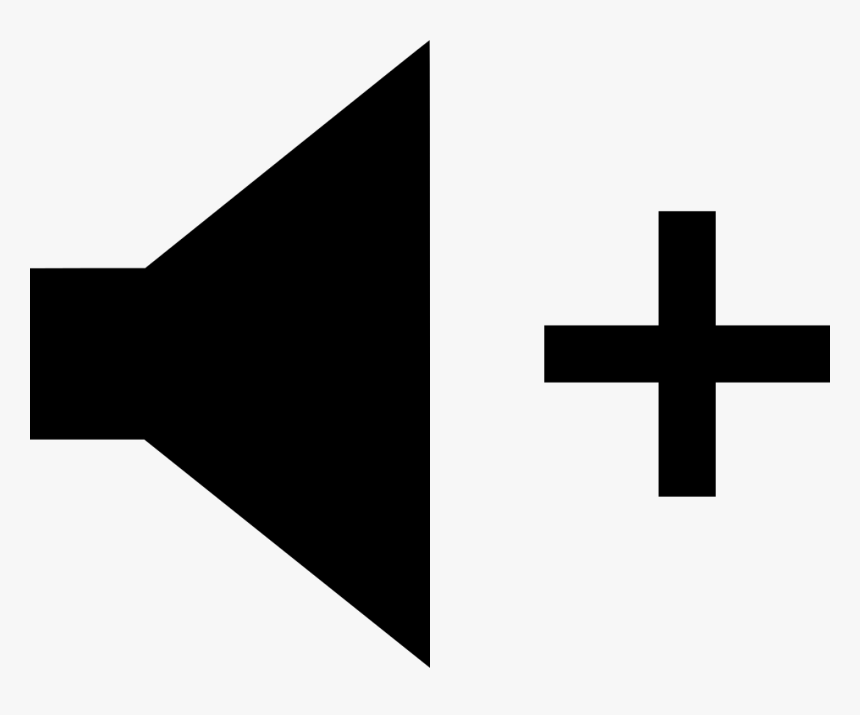 Cross - Volume Plus Icon Png, Transparent Png