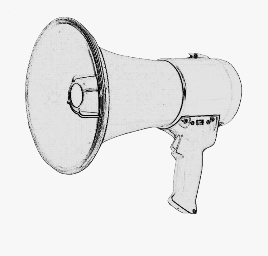 Cheer Megaphone Clipart - Drawing, HD Png Download