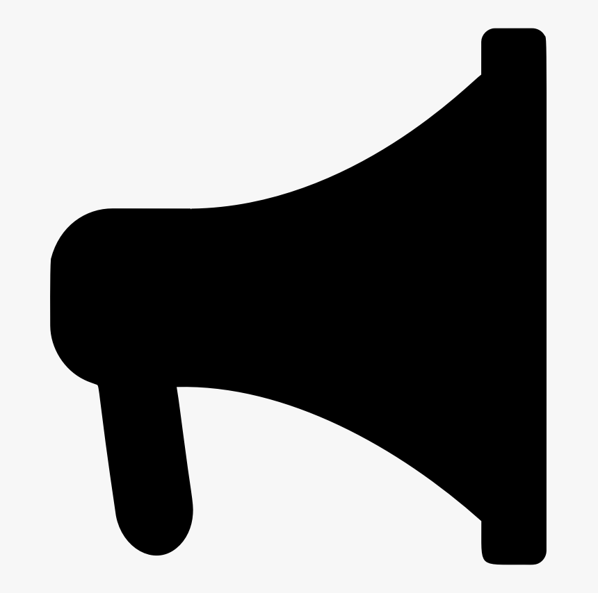 Angle,monochrome Photography,black - Bullhorn Silhouette, HD Png Download