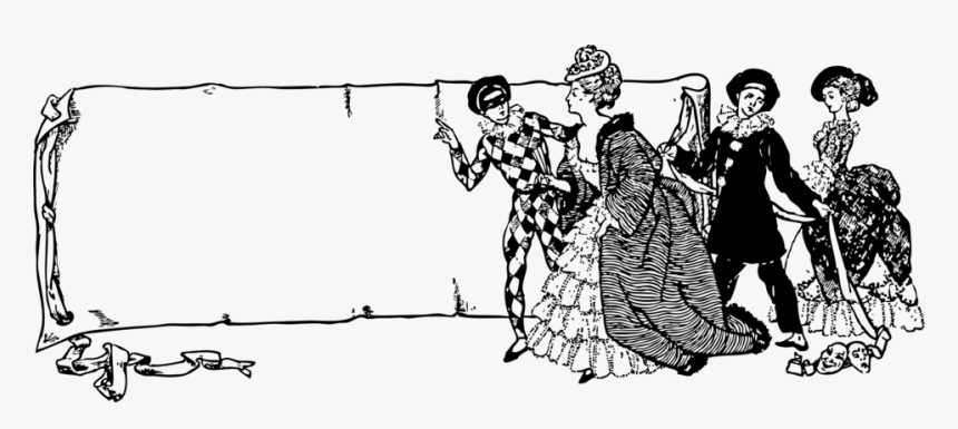 Drama Black And White Clipart, HD Png Download