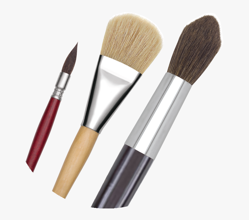 Transparent Painting Easel Clipart - Makeup Brushes, HD Png Download
