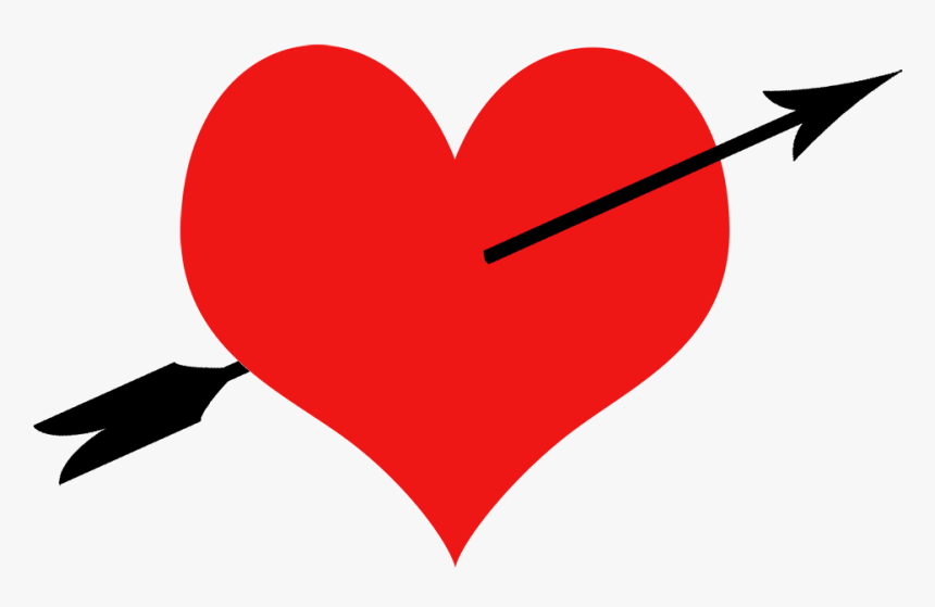 Love Heart And Arrow - Heart, HD Png Download