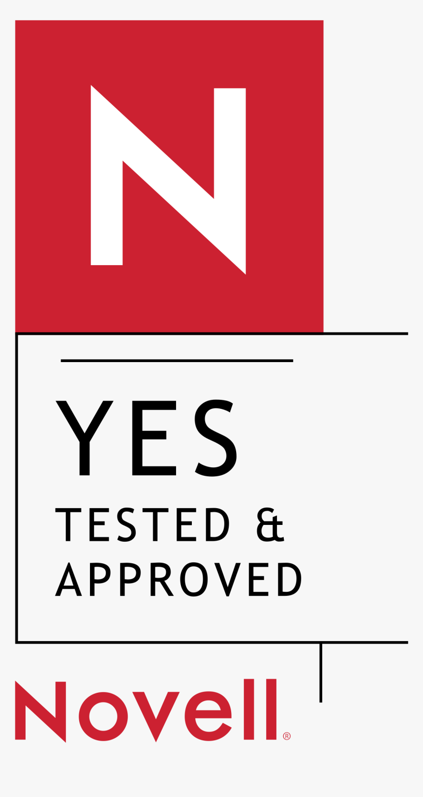 Novell Yes Logo Png Transparent - Novell, Png Download