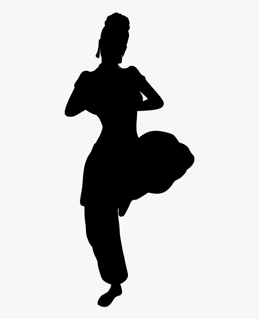Little Girl Silhouette Png, Transparent Png